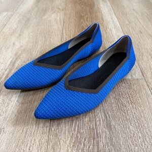 Rothy's Blue and Black Flats